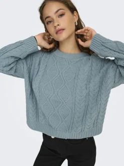 Only Pullover & Sweatshirts*ONLELLY LIFE LS CABLE O-NECK CC KNT arona