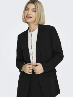 Only Jacken*ONLELLY LIFE L/S LOOSE BLAZER TLR NOOS Black