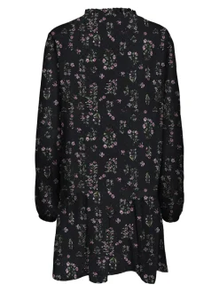 Only Kleider*ONLEMILIE LIFE L/S SHORT DRESS WVN Black