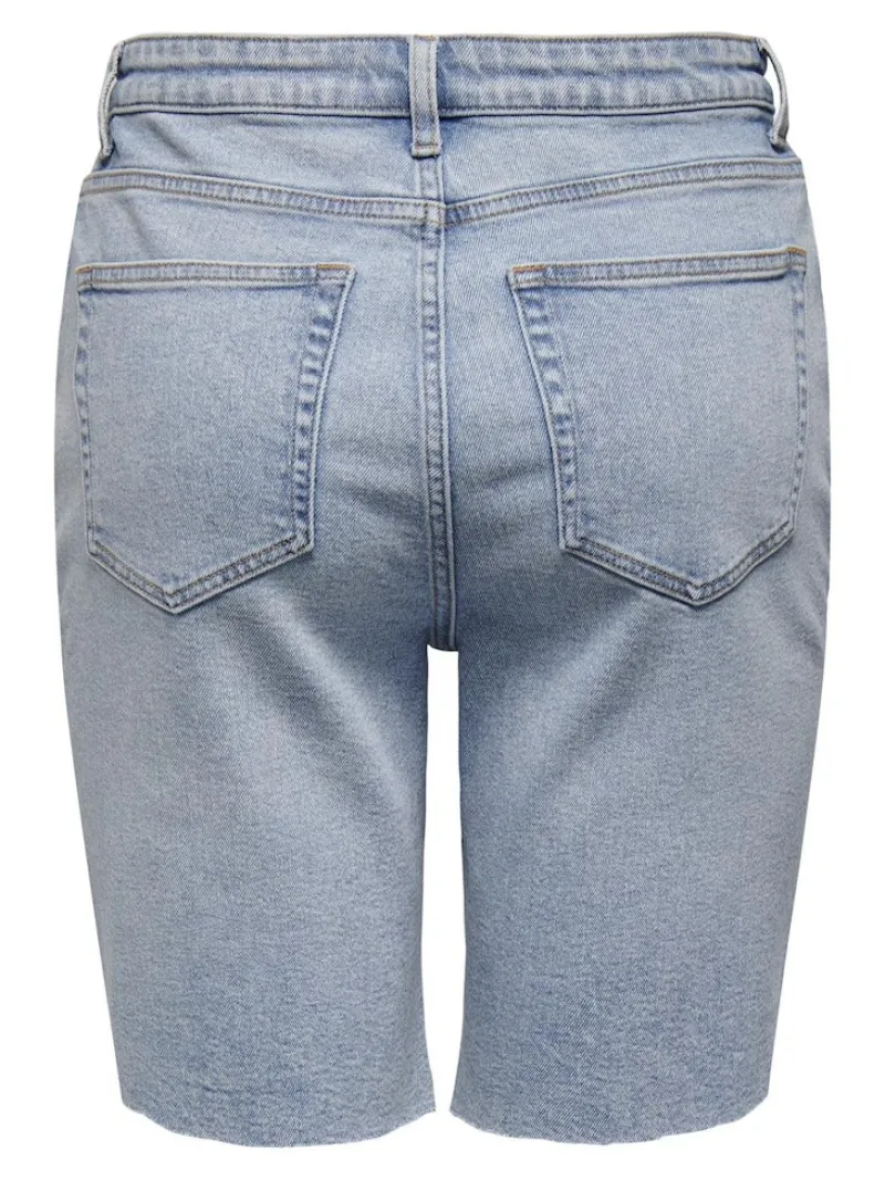 Only Shorts*ONLEMILY HW LONG DNM SHORTS CRO741 NOOS Light Blue Denim