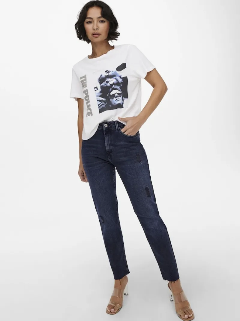 Only Jeans*ONLEMILY HW ST RW CR AK MAE546 NOOS blue black denim