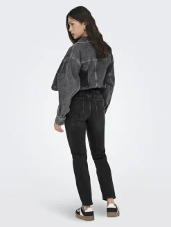 Only Jeans*ONLEMILY HW STR ANK DNM NAS997 NOOS Black Denim