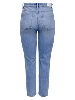 Only Jeans*ONLEMILY HW STR ANK DST DNM REA697 NOOS Light Blue Denim