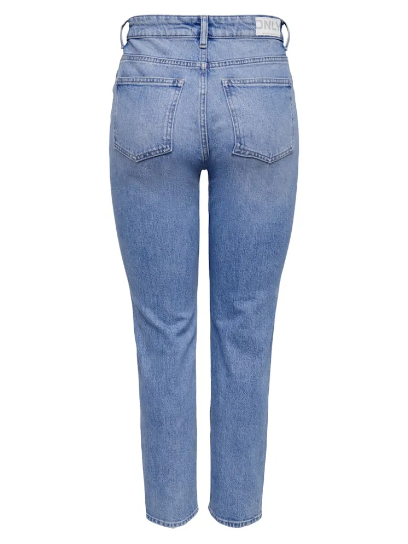 Only Jeans*ONLEMILY HW STR ANK DST DNM REA697 NOOS Light Blue Denim