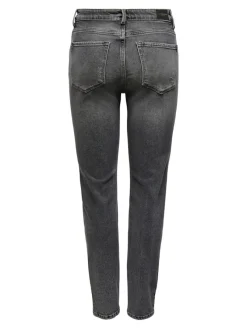 Only Jeans*ONLEMILY STRETCH HW ST ANK CRO614 NOOS Dark Grey Denim