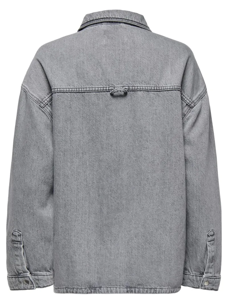 Only Jacken*ONLEMMIE L/S SHIRT GREY DNM AZG NOOS Medium Grey Denim