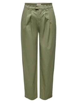 Only Hosen*ONLEVELYN HW LOOSE PLEAT CHINO PNT Aloe