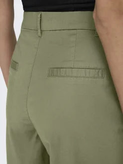 Only Hosen*ONLEVELYN HW LOOSE PLEAT CHINO PNT Aloe