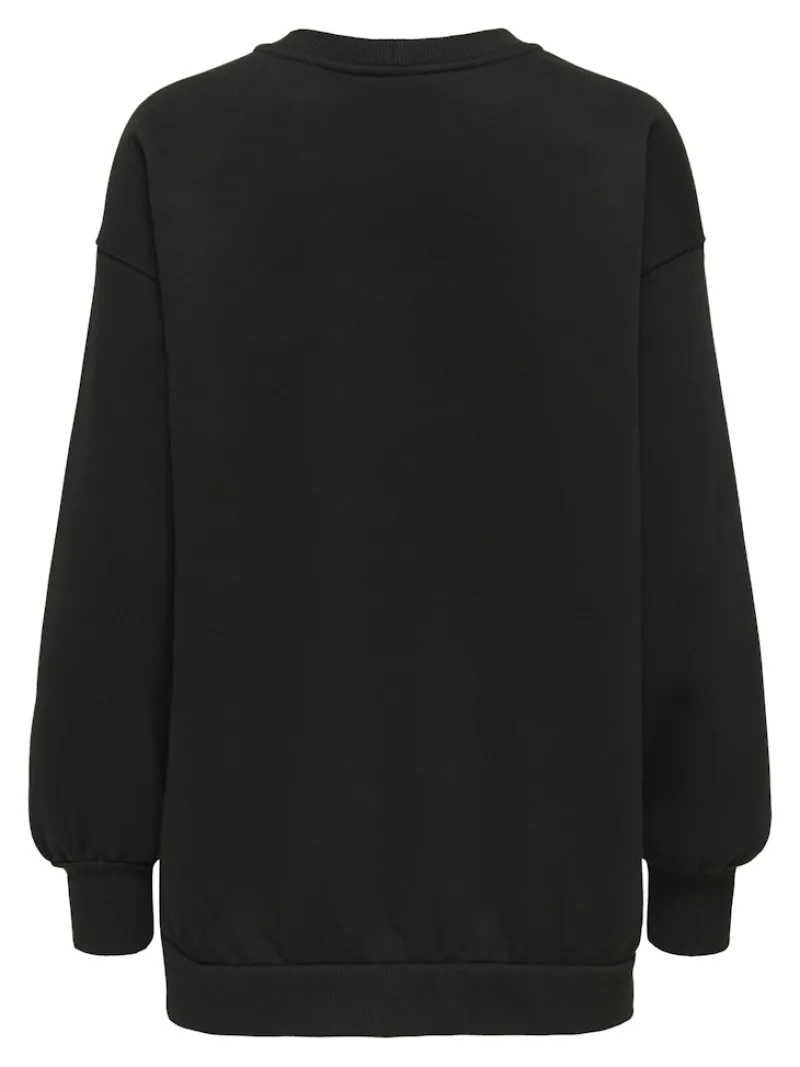 Only Pullover & Sweatshirts*ONLEVISA L/S OVERSIZED O-NECK SWT Black