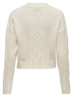 Only Pullover & Sweatshirts*ONLFIA LS STRING CARDIGAN KNT NOOS Whitecap Gray