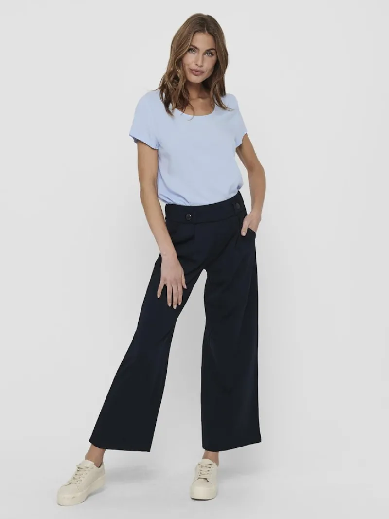 Only Blusen*ONLFIRST ONE LIFE SS SOLID TOP WVN Cashmere Blue