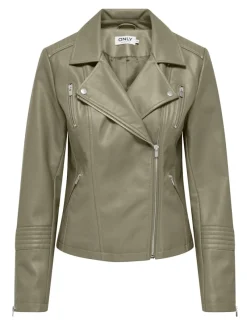 Only Jacken*ONLGEMMA FAUX LEATHER BIKER OTW NOOS Mermaid