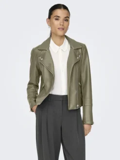 Only Jacken*ONLGEMMA FAUX LEATHER BIKER OTW NOOS Mermaid