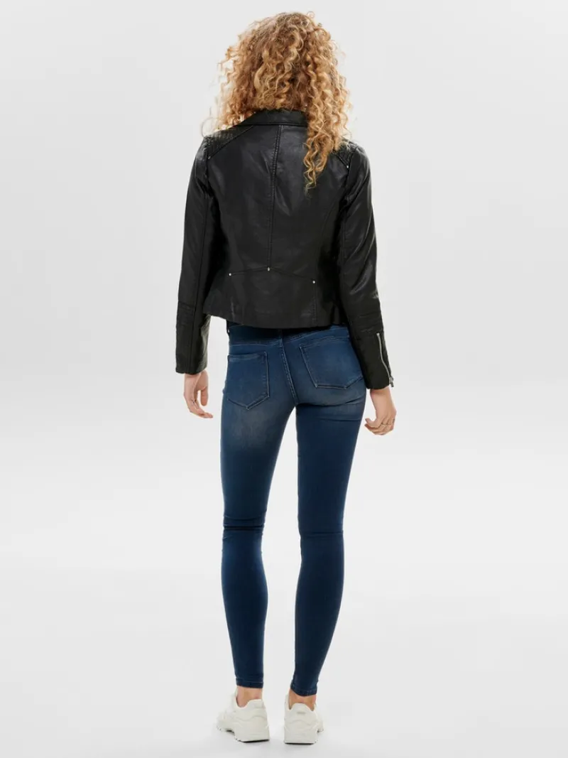 Only Jacken*ONLGEMMA FAUX LEATHER BIKER OTW NOOS Black