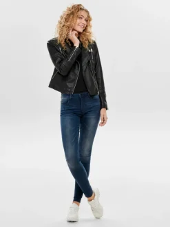 Only Jacken*ONLGEMMA FAUX LEATHER BIKER OTW NOOS Black