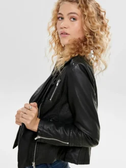 Only Jacken*ONLGEMMA FAUX LEATHER BIKER OTW NOOS Black