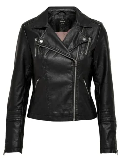 Only Jacken*ONLGEMMA FAUX LEATHER BIKER OTW NOOS Black