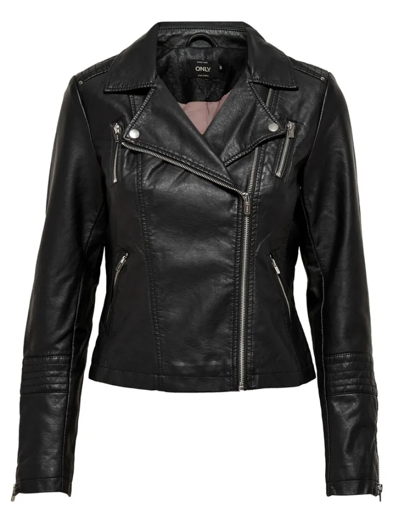 Only Jacken*ONLGEMMA FAUX LEATHER BIKER OTW NOOS Black