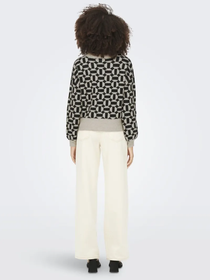 Only Pullover & Sweatshirts*ONLGEO LIFE L/S PULLOVER KNT NOOS oatmeal