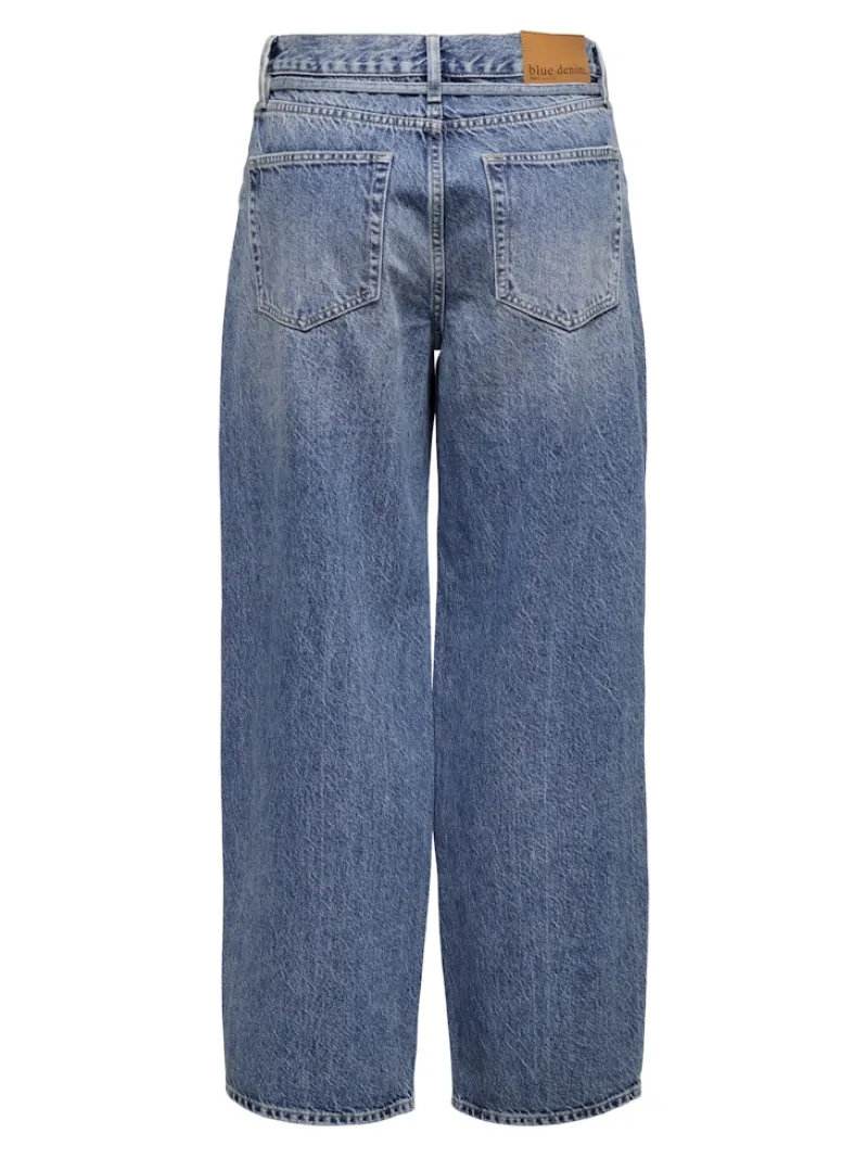 Only Jeans*ONLGIANNA MW STRAIGHT DNM DOT596 NOOS Medium Blue Denim