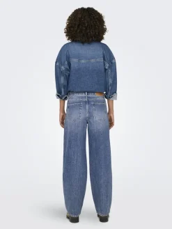 Only Jeans*ONLGIANNA MW STRAIGHT DNM DOT596 NOOS Medium Blue Denim