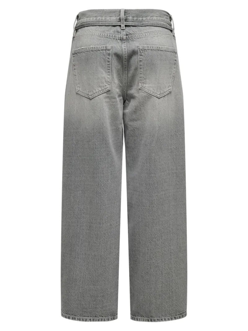 Only Jeans*ONLGIANNA MW STRAIGHT DOT757 DNM NOOS Medium Grey Denim