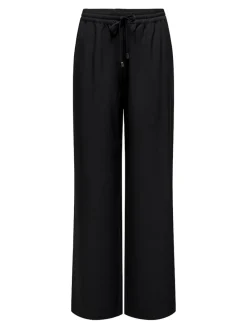 Only Hosen*ONLGINNY HW WIDE PULL-UP PANT OY PNT Black