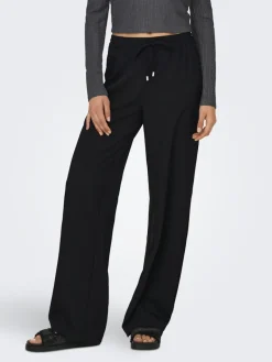 Only Hosen*ONLGINNY HW WIDE PULL-UP PANT OY PNT Black