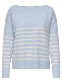 Only Pullover & Sweatshirts*ONLGLORY LIFE LS BOATNECK KNT soft chambray