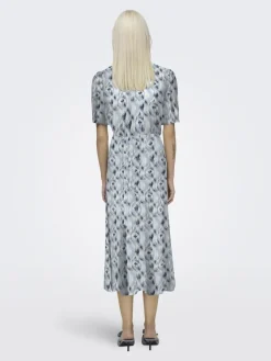 Only Kleider*ONLHALIA LIFE S/S MIDI DRESS WVN NOOS faded denim