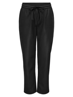 Only Hosen*ONLHERO MW FAUX LEATHER PULL-UP PANT PNT Black