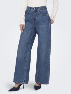 Only Jeans*ONLHOPE EX HW WIDE DNM ADD465 NOOS Medium Blue Denim