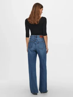 Only Jeans*ONLHOPE EX HW WIDE DNM ADD465 NOOS Medium Blue Denim