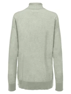 Only Pullover & Sweatshirts*ONLIBI LS LONG ROLLNECK CC KNT smoke green