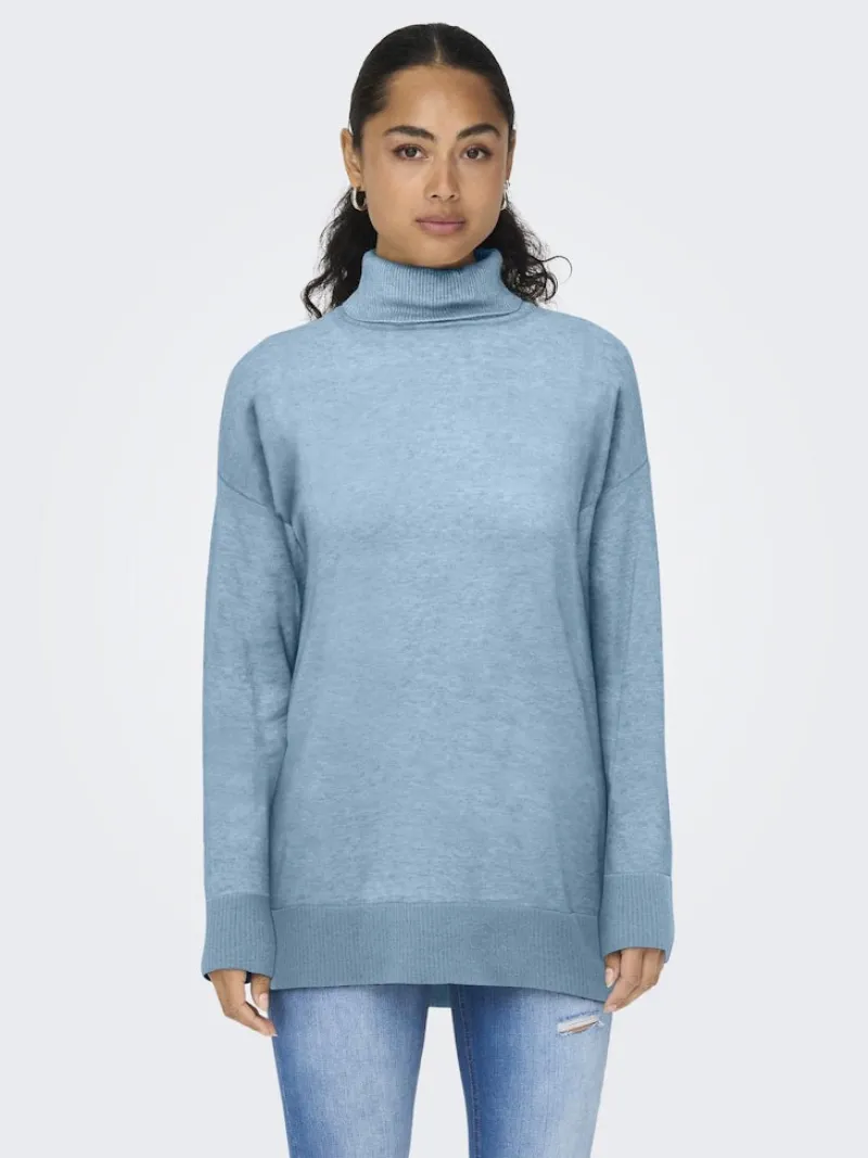 Only Pullover & Sweatshirts*ONLIBI LS LONG ROLLNECK CC KNT angel falls