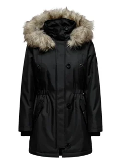 Only Jacken*ONLIRIS FUR WINTER PARKA LIFE CC OTW Black