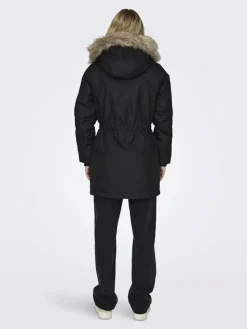 Only Jacken*ONLIRIS FUR WINTER PARKA LIFE CC OTW Black