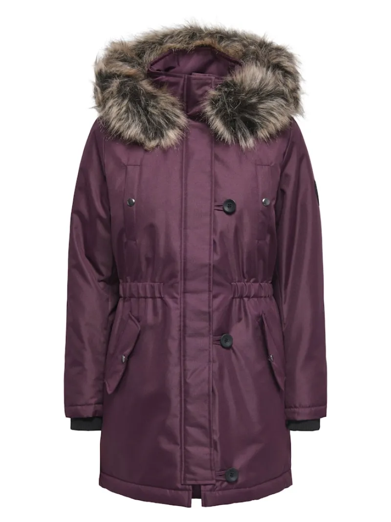 Only Jacken*ONLIRIS FUR WINTER PARKA LIFE CC OTW mauve wine
