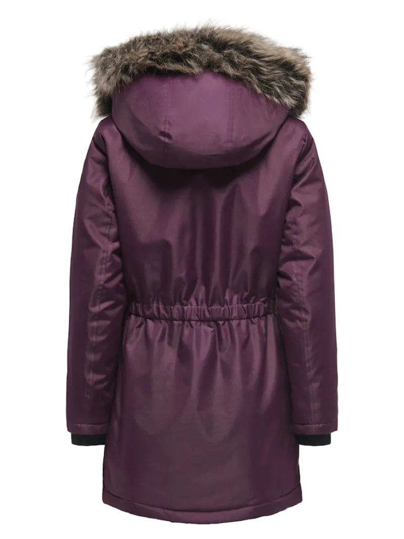 Only Jacken*ONLIRIS FUR WINTER PARKA LIFE CC OTW mauve wine