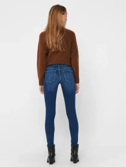 Only Jeans*ONLISA4 ZIP REG SKINNY ANA230 NOOS Dark Blue Denim