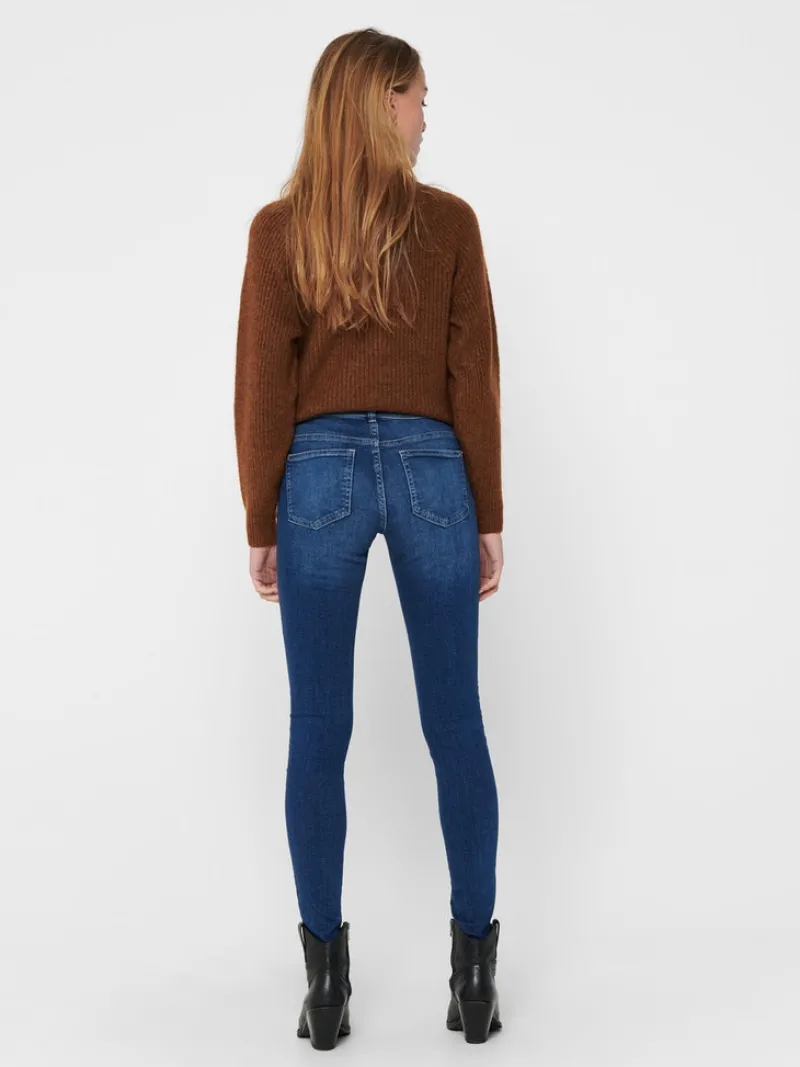 Only Jeans*ONLISA4 ZIP REG SKINNY ANA230 NOOS Dark Blue Denim