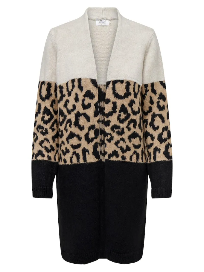 Only Pullover & Sweatshirts*ONLJADE ANIMAL LS CARDIGAN KNT NOOS moonbeam