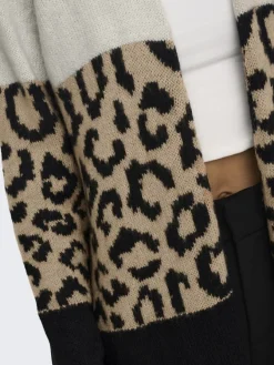 Only Pullover & Sweatshirts*ONLJADE ANIMAL LS CARDIGAN KNT NOOS moonbeam