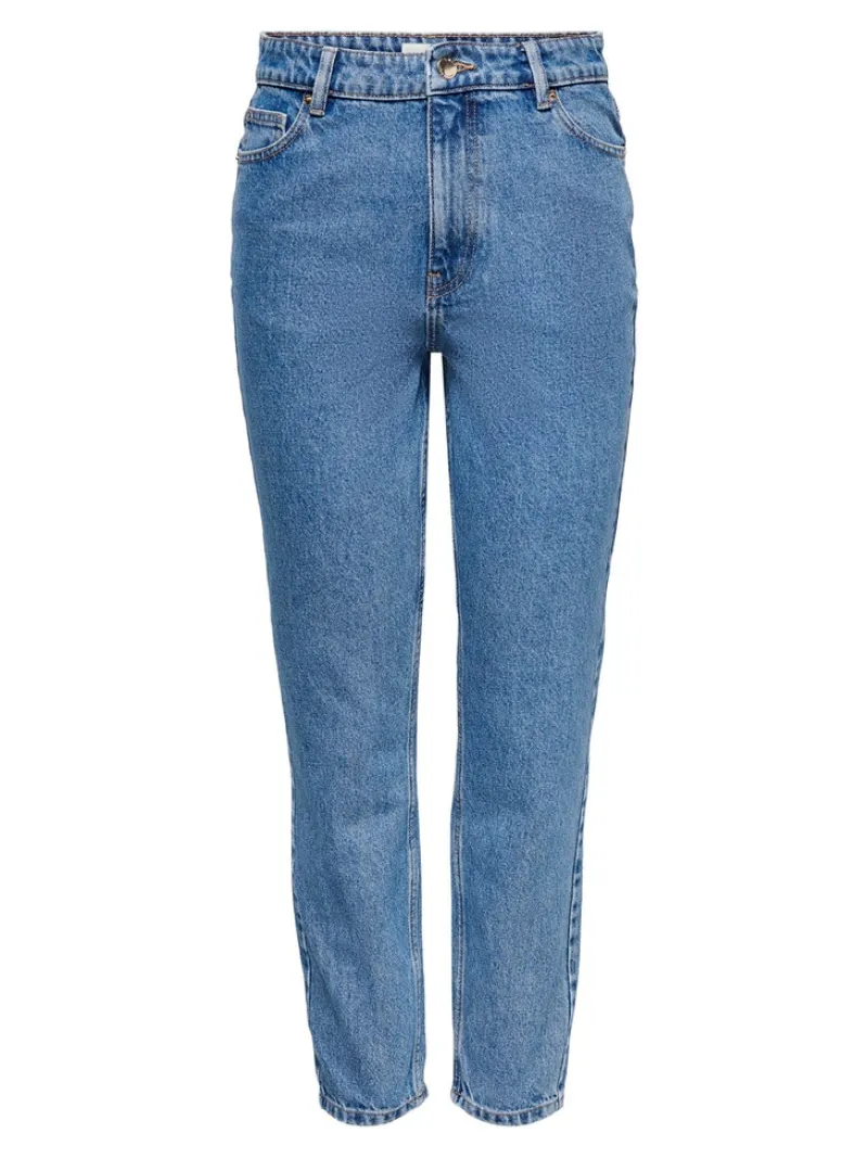 Only Jeans*ONLJAGGER HIGH MOM ANKLE DNM ANA Medium Blue Denim