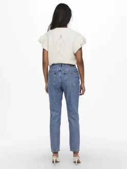 Only Jeans*ONLJAGGER HIGH MOM ANKLE DNM ANA Medium Blue Denim