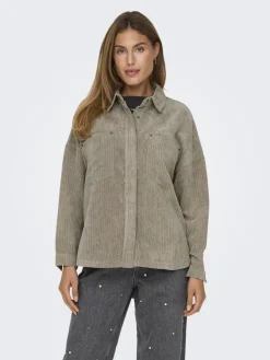 Only Jacken*ONLJANINE-RAI LIFE LS OVS CRD SHACK NOOS Weathered Teak