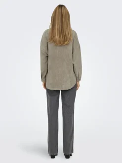 Only Jacken*ONLJANINE-RAI LIFE LS OVS CRD SHACK NOOS Weathered Teak