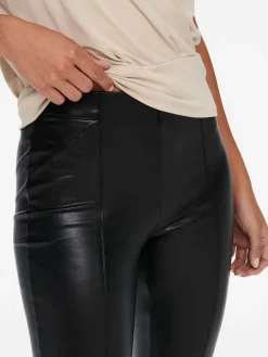 Only Hosen*ONLJESSIE FAUXLEATHER LEGGING OTW NOOS Black