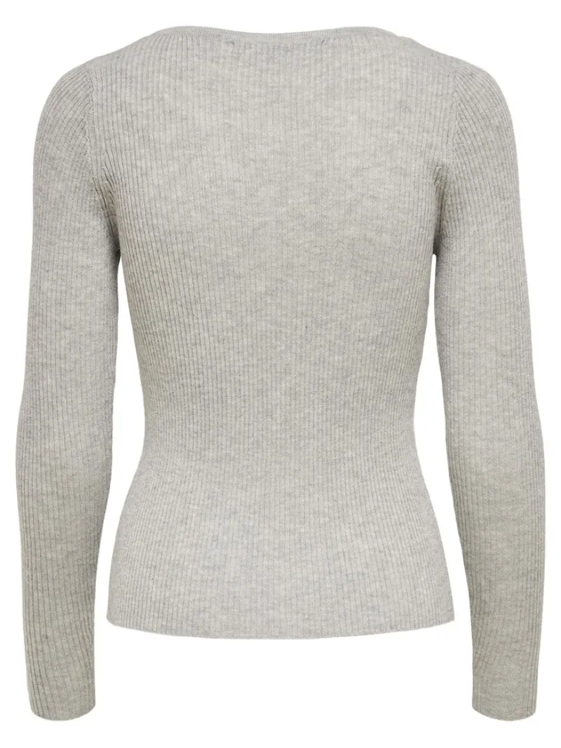 Only Pullover & Sweatshirts*ONLJILL LIFE L/S PULLOVER KNT Light Grey Melange