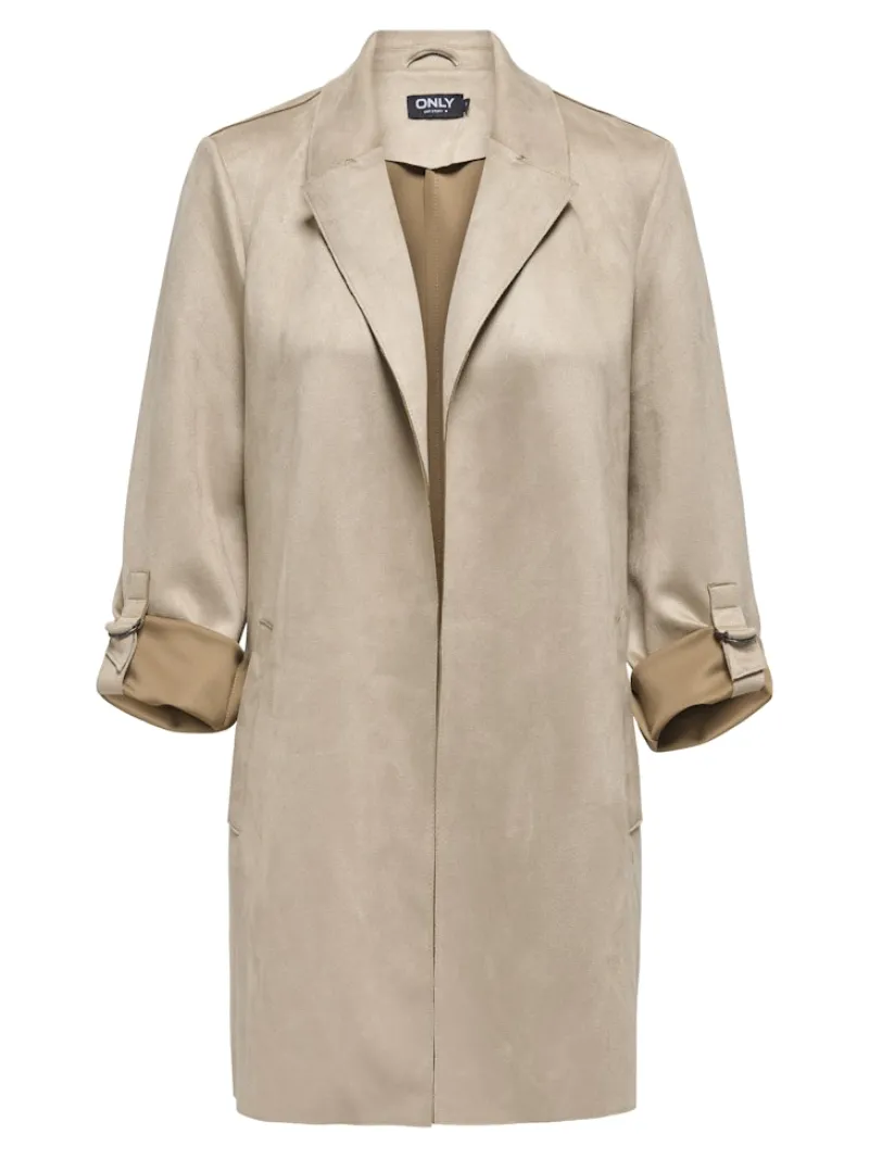 Only Jacken*ONLJOLINE FAUX SUEDE COAT LIFE CC OTW Silver Mink
